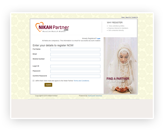 Matrimonial Web Application